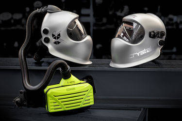 Crystal 2.0 silber - Schweisshelm mit variabler Schutzstufe und ShadeTronic®