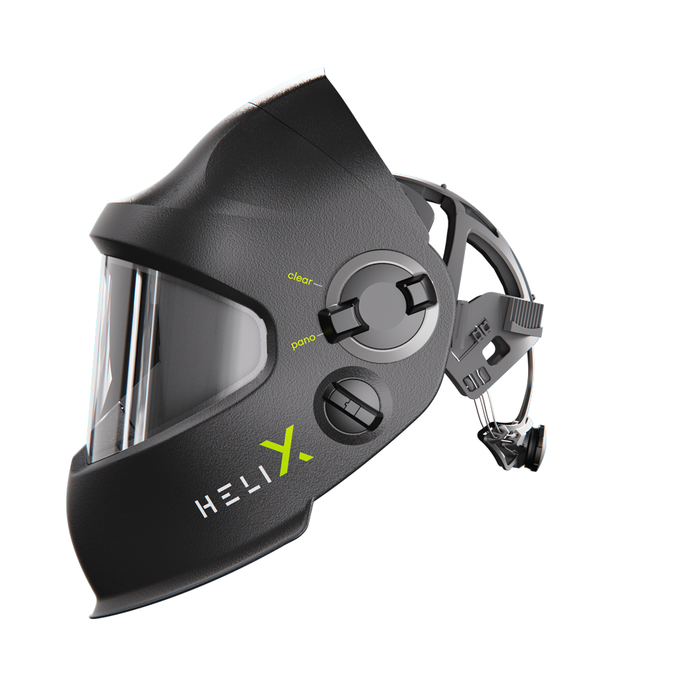 Helix 2.5 schwarz - Slide Up Schweiß- /Schleifhelm