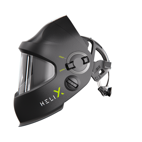 Helix 2.5 schwarz - Slide Up Schweiß- /Schleifhelm