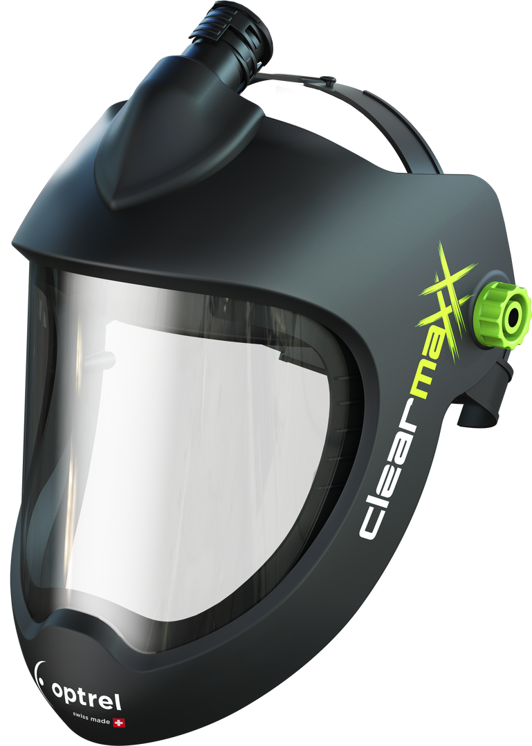 Clearmaxx schwarz - Frischluftschleifhelm