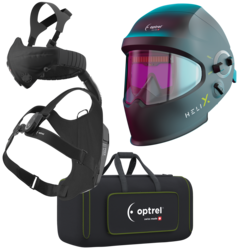 Ready to Weld package Helix 2.5 schwarz - Schweisshelm und Swiss Air Gebläseatemschutzgerät