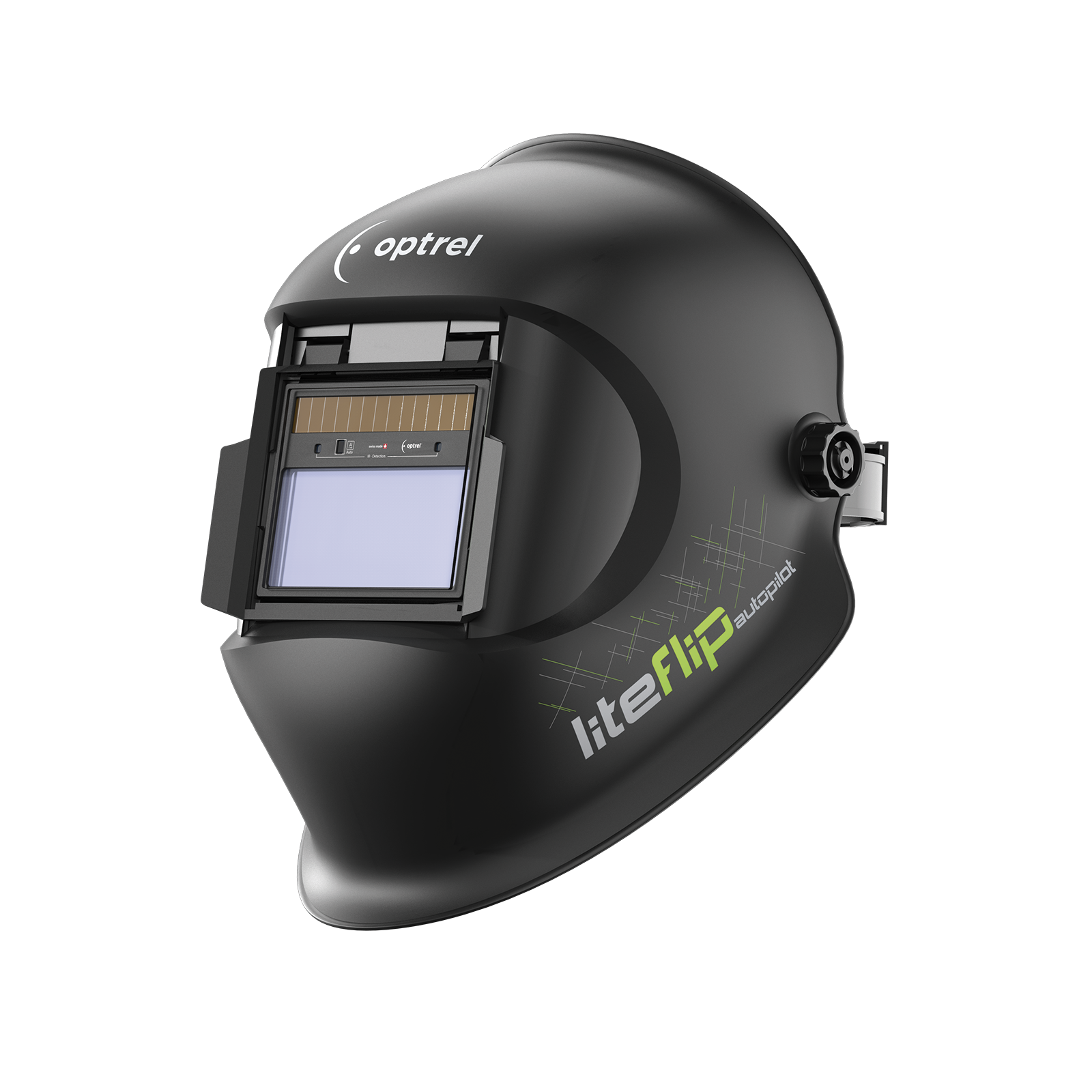 Liteflip Autopilot - schwarz: Schweisshelm Flip Up mit variabler Schutzstufe