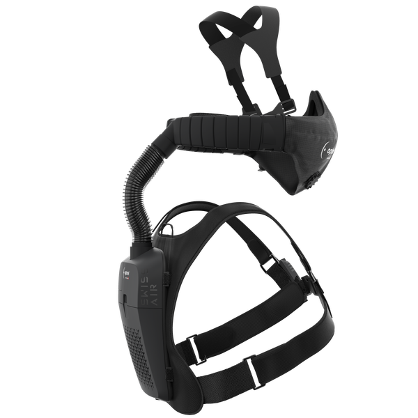Swiss Air schwarz - Gebläseatemschutzgerät komplett mit control panel